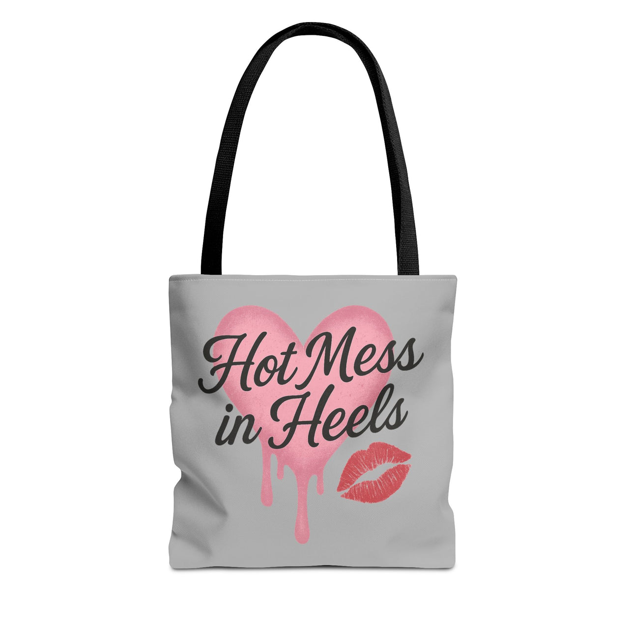 Hot Mess in Heels Tote Bag | Chic & Stylish Everyday Tote, Funny Sassy Gift for Her, Trendy Canvas Bag