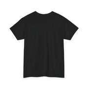 Black t-shirt on a white background