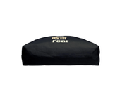Black cushion with 'Live Above Fear' text on a white background