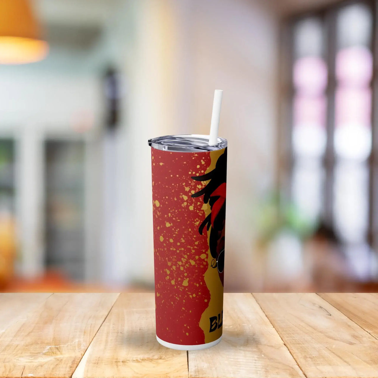 Blessed Beauty Tumbler | 20oz Stainless Steel Cup with Bold Afrocentric Art