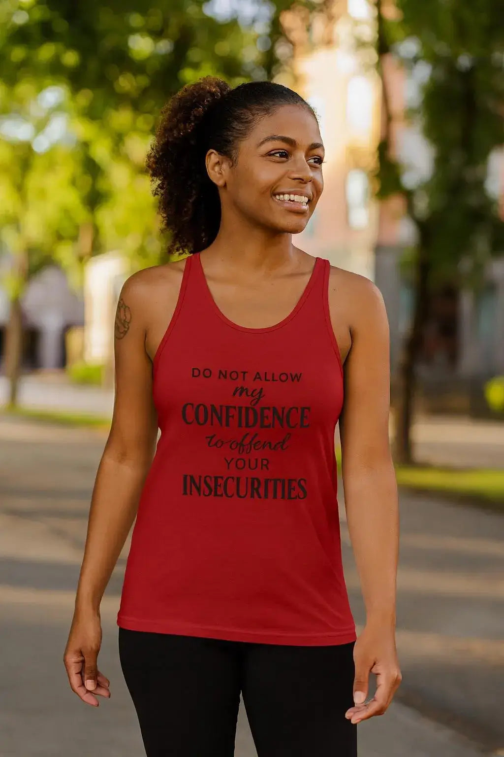 Confidence Quote Unisex Jersey Tank | Motivational Self-Love Affirmation Top